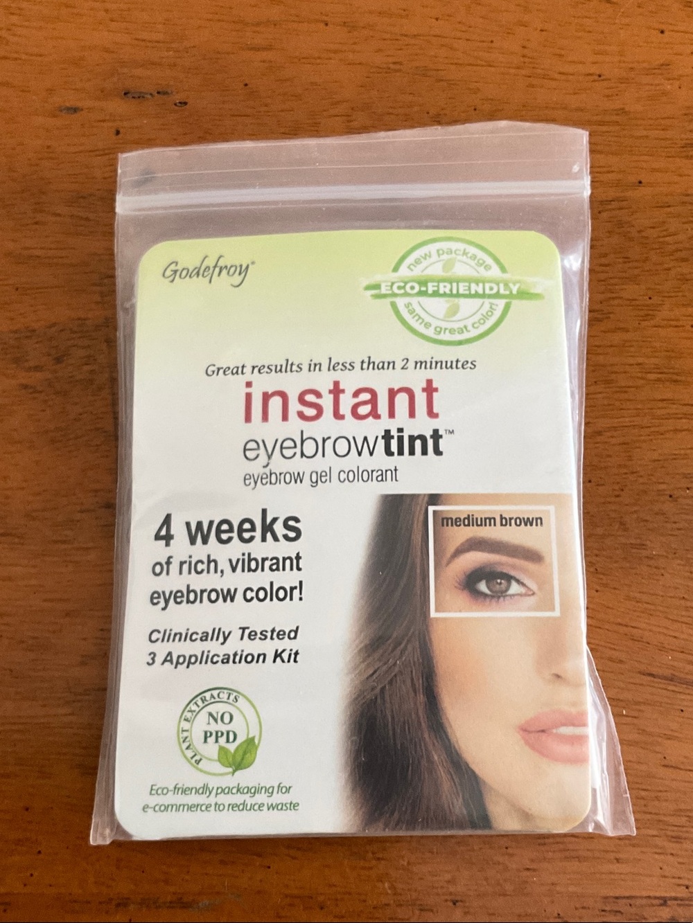 Instant Eyebrow Tint - Medium Brown. NWT